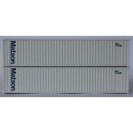 Jacksonville Terminal 405523 40 ft. N Scale Matson Containers Matson, 2PK JTC405523